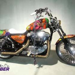 Motocicleta Getback Wip Old School 100% Couro