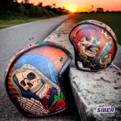 Capacete Old School  Couro Custom Artesanal