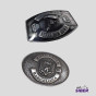 Fivela Oval/Retangular/ 5 Modelos Metal Moto Clube Brasão