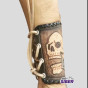Bracelete Estilo Custom Motorcycles 100% Couro