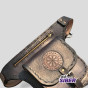 Cartucheira Biker 100%Couro Custom Moto