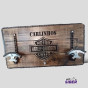Suporte HD p/ 2 Capacetes c/ Nome Personalizado 