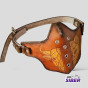 Máscara Caveira Custom  Facial Couro