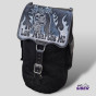Mochila Sissy Bar Vintage Lona Couro Custom