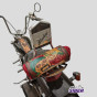 Mochila Sissy Bar Vintage Lona Couro Custom