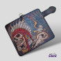 Carteira Long Biker Vintage Couro 100%