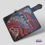 Carteira Long Biker Vintage Couro 100%