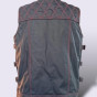 Colete Wild Track  Old School 100% Couro Motociclista