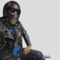 Capacete Old School  Couro Custom