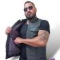 Colete Wolf Spirit Gola Padre Robusto 100%Couro