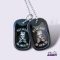 Dog Tags Resinados Prova D´água Motorcycle