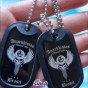 Dog Tags Resinados Prova D´água Motorcycle