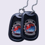Dog Tags Resinados Prova D´água Motorcycle
