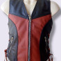 Colete Feminino Titan Road Gola V  100% Couro