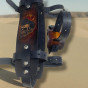 Suporte Taco Baseball Caveira  100% Couro Moto