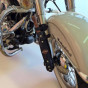 Suporte Taco Baseball Caveira  100% Couro Moto