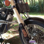 Suporte Taco Baseball Caveira  100% Couro Moto