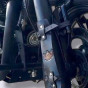 Suporte Taco Baseball Caveira  100% Couro Moto