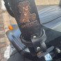 Suporte Taco Baseball Caveira  100% Couro Moto