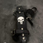 Suporte Taco Baseball Caveira  100% Couro Moto