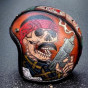 Capacete Old School  Couro Custom