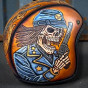 Capacete Old School  Couro Custom Artesanal
