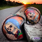 Capacete Old School  Couro Custom