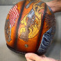 Capacete Old School  Couro Custom