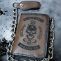 Carteira Biker 100% Couro Motorcycle