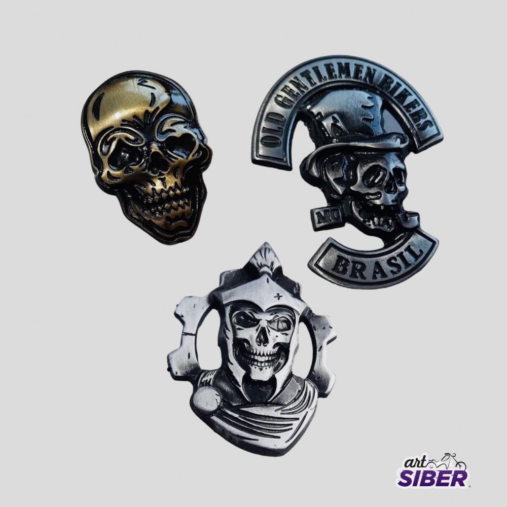 Pins/Pingentes Alto Relevo Brasão Moto Clube 