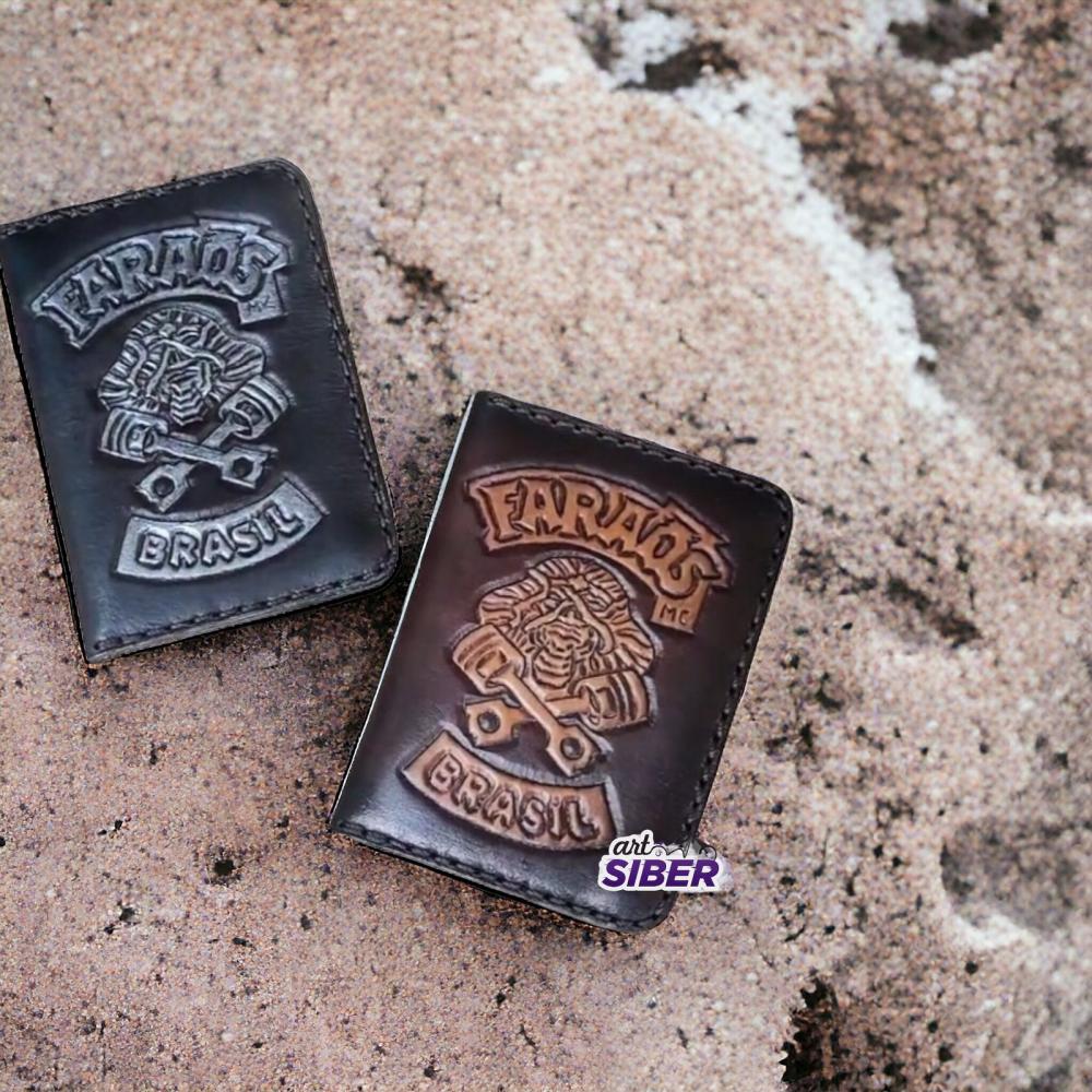 Carteira Custom Couro Motorcycle
