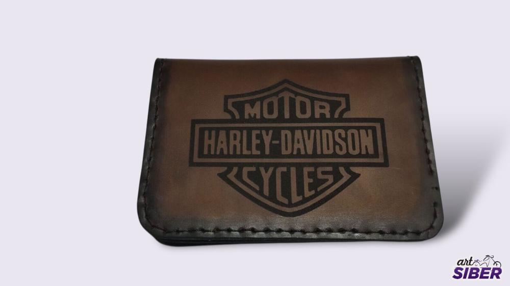 Carteira Biker Harley Custom Couro