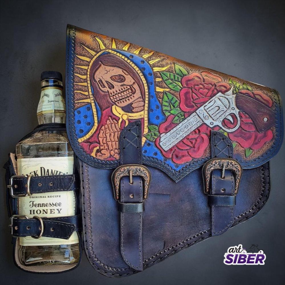 Super Bag Solo c/ Suporte Bebida Caveiras Custom